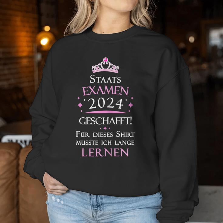 Staatsexamen Jura Teacher Medicine Pharmazie Bestanden 2024 Sweatshirt Frauen Lustige Geschenke