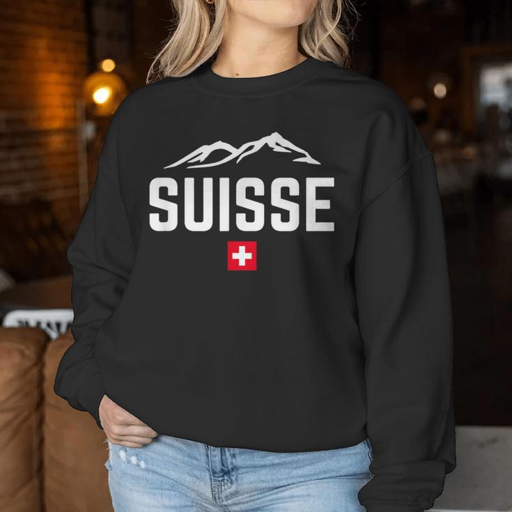 Suisse Switzerland Flag Women's Children's Switzerland Sweatshirt Frauen Lustige Geschenke