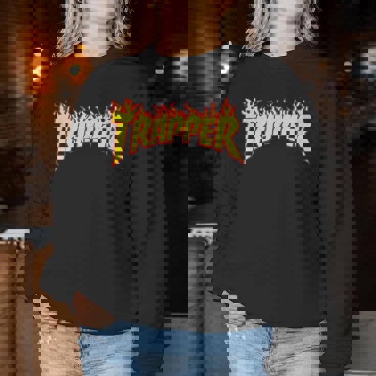 Trapper Divertente Dicendo Sarcastica Novità Hip Hop Cool Women Sweatshirt Regalos divertidos