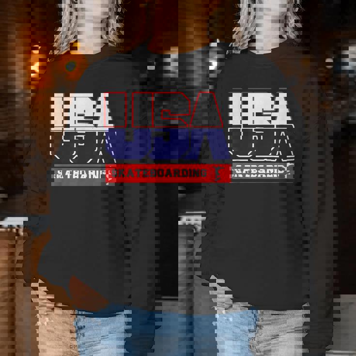 Usa Team Skateboarding & American Sports Women Sweatshirt Personalized Gifts