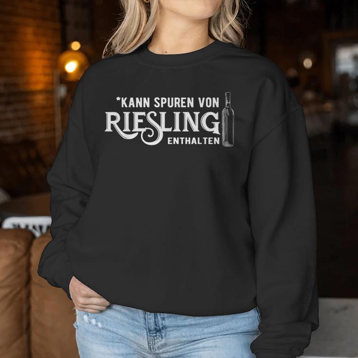 Wine Lovers Riesling Sparkling Wine Drinker Joke Saying Sweatshirt Frauen Lustige Geschenke