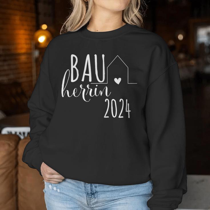 Women's Bauherrin 2024 Haus Hausbau Häuslebauer New Construction Construction Site Sweatshirt Frauen Lustige Geschenke