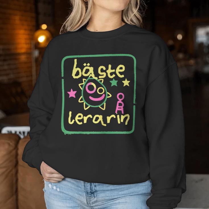 Women's Best Teacher Primary School Farewell Sweatshirt Frauen Lustige Geschenke