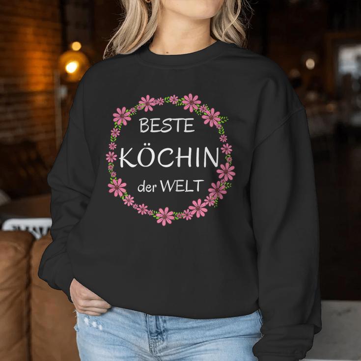 Women's Beste Köchin Der Welt Saying Chef Kitchen Sweatshirt Frauen Lustige Geschenke