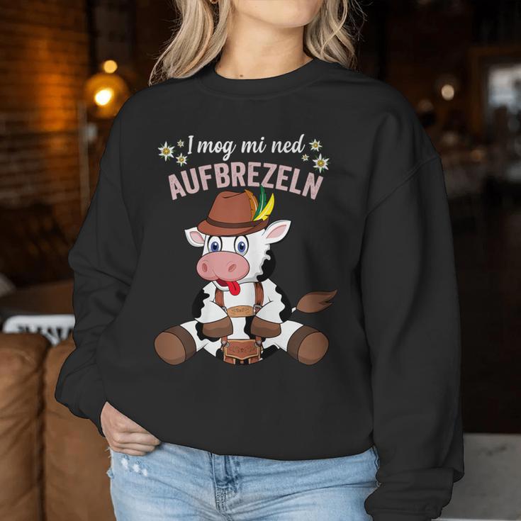 Women's Bavaria And Trachten Cow I Mog Mi Ned Aprzeln Sweatshirt Frauen Lustige Geschenke