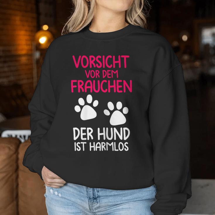 Women's Orsichtorden Der Hund Ist Harmlos S Sweatshirt Frauen Lustige Geschenke