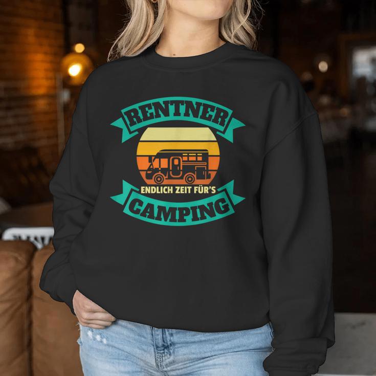 Women's Rentner Zeit Für Camping Ruhestand Pension Pension Sweatshirt Frauen Lustige Geschenke