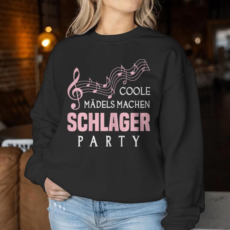 Women's Schlager Hit Party Music Hit Music Quote Sweatshirt Frauen Lustige Geschenke