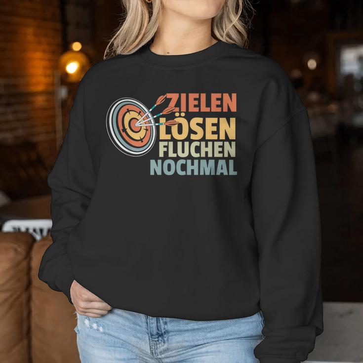 Zielen Solve Fluchen Nomals Archery Archery Sweatshirt Frauen Lustige Geschenke