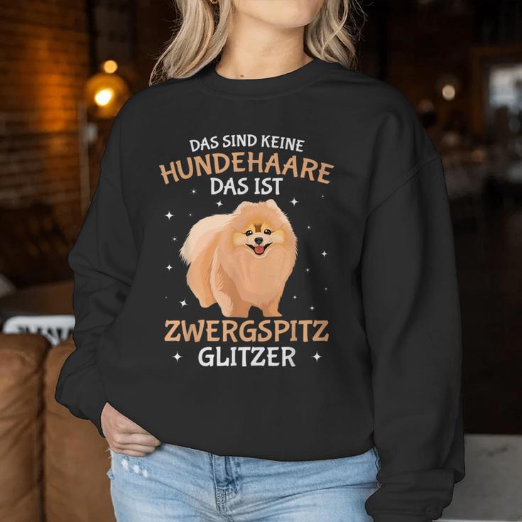 Zwergspitz Glitter Pomeranian Dog Woman Sweatshirt Frauen Lustige Geschenke