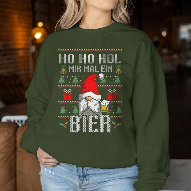 Ho Ho Hol Mir Mal Ein Bier Christmas Children Women Sweatshirt Frauen Lustige Geschenke