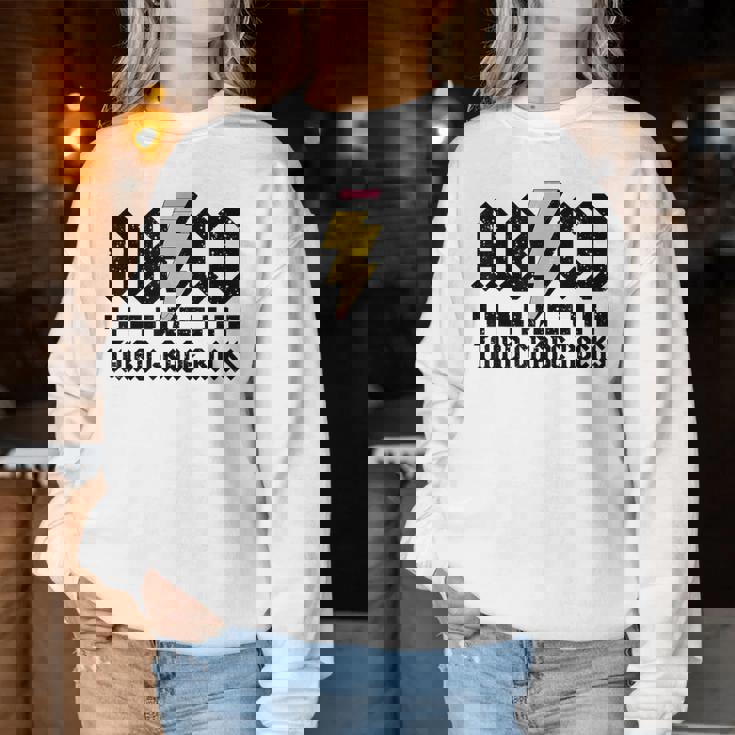 3Rd Grade Rock And Roll Letters Abcd Alphabet Back To School Women Sweatshirt Funny Gifts