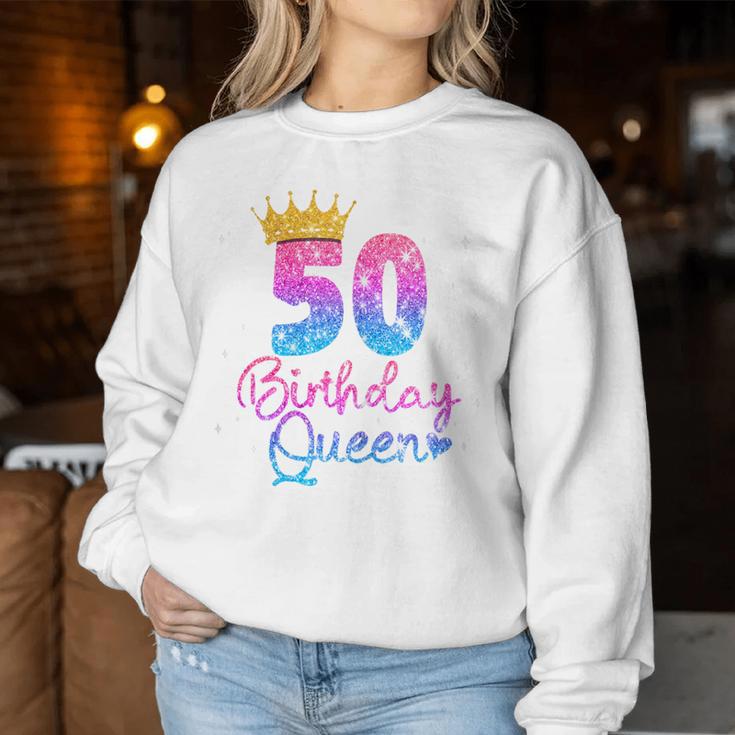50 Cumpleaños Es – Birthday Queen 50 Sudadera Mujer Regalos divertidos