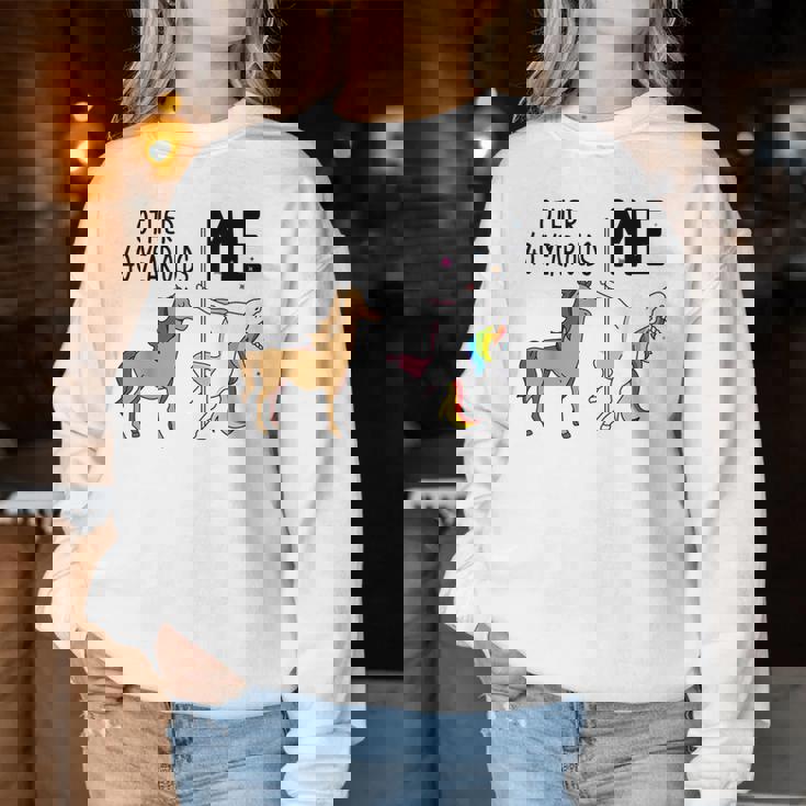 Altro Unicorno 40 Anni Compleanno E Me Regalo Per Le Donne Women Sweatshirt Regalos divertidos