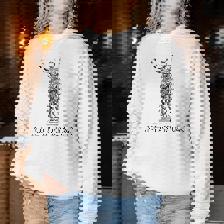 Augusto César Alfa Romano Historia De La Antigua Roma Spqr Sudadera Mujer Regalos divertidos