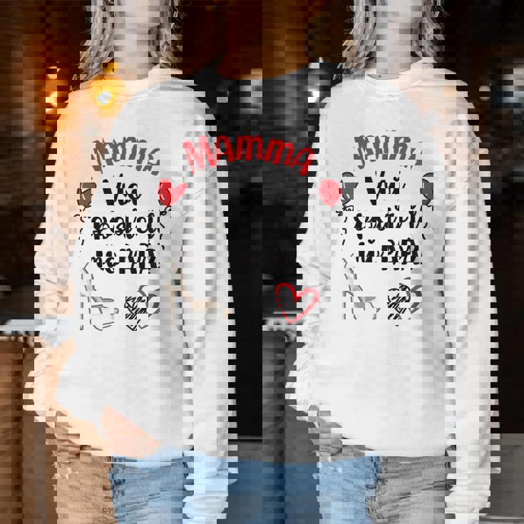 Bambinouoi Sposare Mio Papà Richiesta Di Matrimonio Mamma Regalo Women Sweatshirt Regalos divertidos