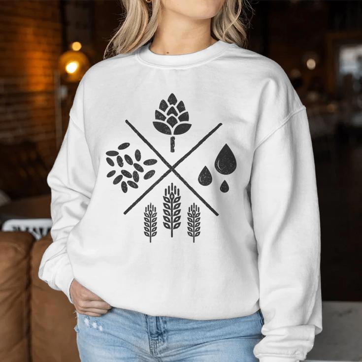 Beerintage Craft Beer Beer Brewer Brewer Sweatshirt Frauen Lustige Geschenke