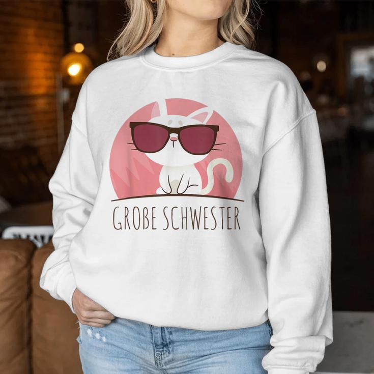 Big Sister Cool Cute Cat Sweatshirt Frauen Lustige Geschenke