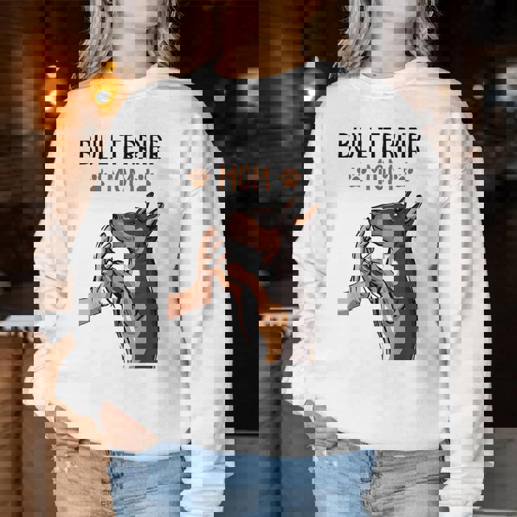 Bull Terrier Mamma Bullo Amante Del Cane Women Sweatshirt Regalos divertidos