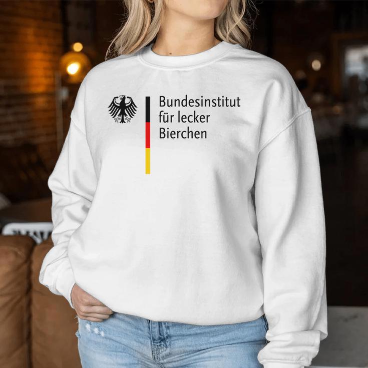 Buntdesinstitut Für Leckerbierchen Beer Sweatshirt Frauen Lustige Geschenke