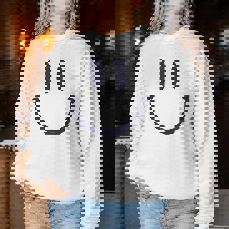 Cara Sonriente Emoticono Sonrisa Feliz Hombre Niños Sudadera Mujer Regalos divertidos