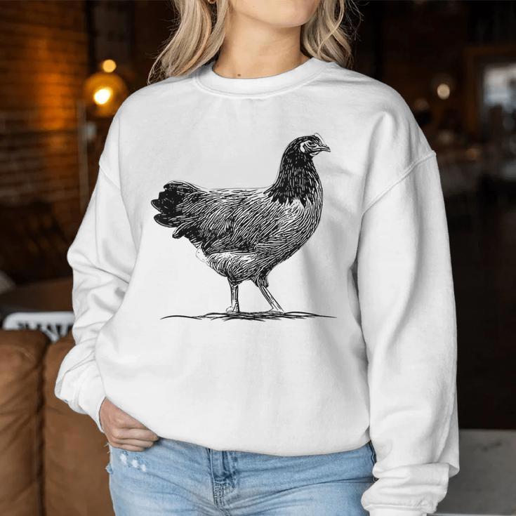 Chicken Breederorwerk Chickens Hen Chickens Gray Sweatshirt Frauen Lustige Geschenke