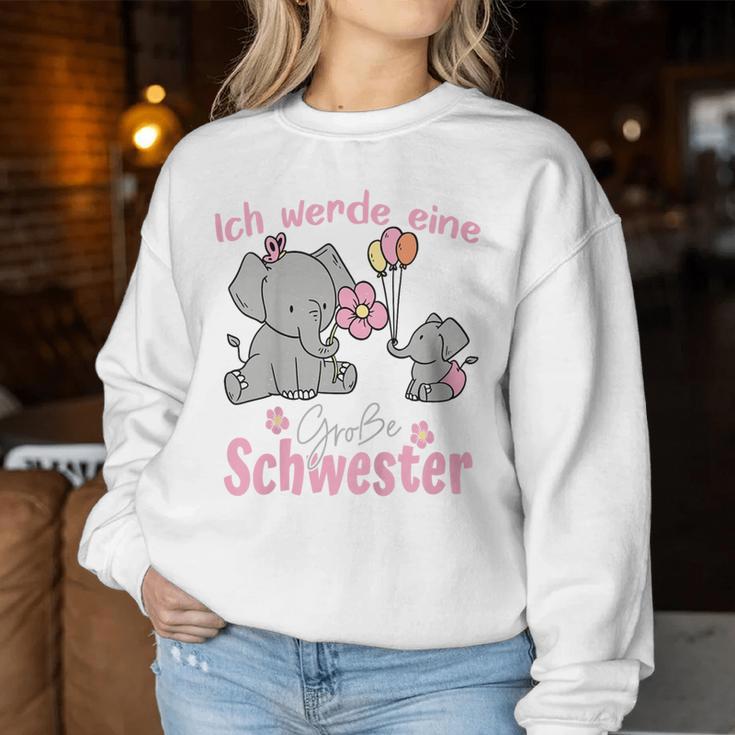 Children's Big Sister 2024 Ich Werde Eine Große Schwester Sweatshirt Frauen Lustige Geschenke