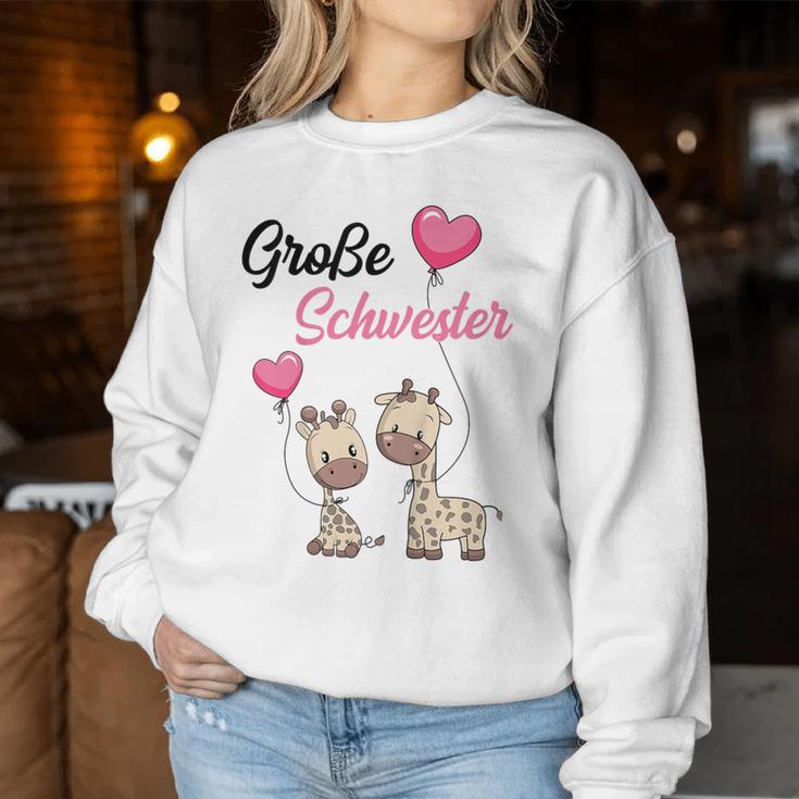 Children's Big Sister 2025 Giraffe Girls' Sweatshirt Frauen Lustige Geschenke