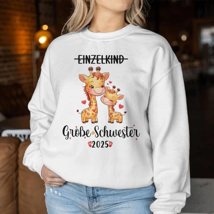 Children's Big Sister 2025 Single Child Große Schwester 2025 Sweatshirt Frauen Lustige Geschenke