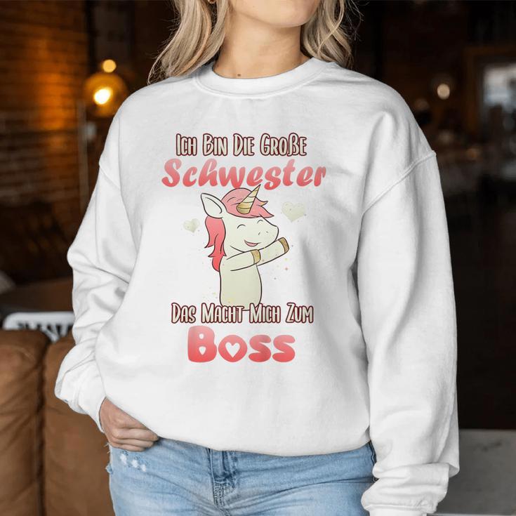 Children's Ich Bin Die Große Schwester Boss Dabbing Unicorn Motif Sweatshirt Frauen Lustige Geschenke