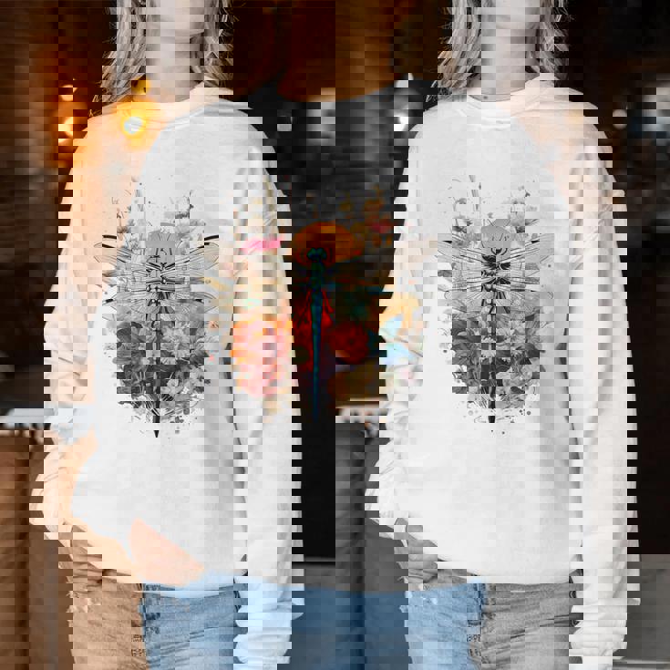 Con Grafica Floreale Libellula Animale Uomo Donna Ragazzi Ragazze Women Sweatshirt Regalos divertidos
