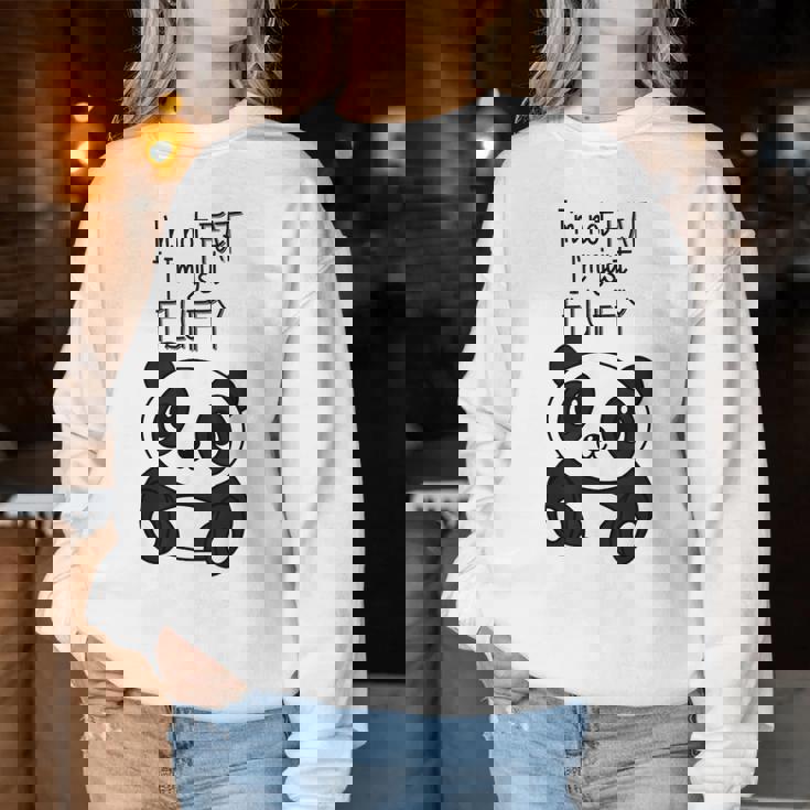 Con Texto En Inglés Im Not Fat Im Just Fluffy Panda Hombre Sudadera Mujer Regalos divertidos