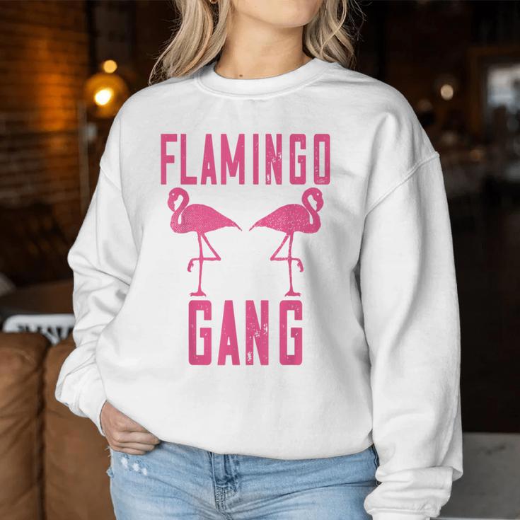 Flamingo Gang Pink Flamingo Sweatshirt Frauen Lustige Geschenke