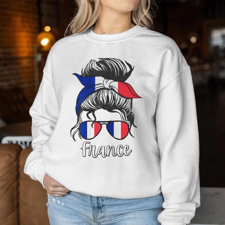 French Girls France Fille Française France French Flag Sweatshirt Frauen Lustige Geschenke