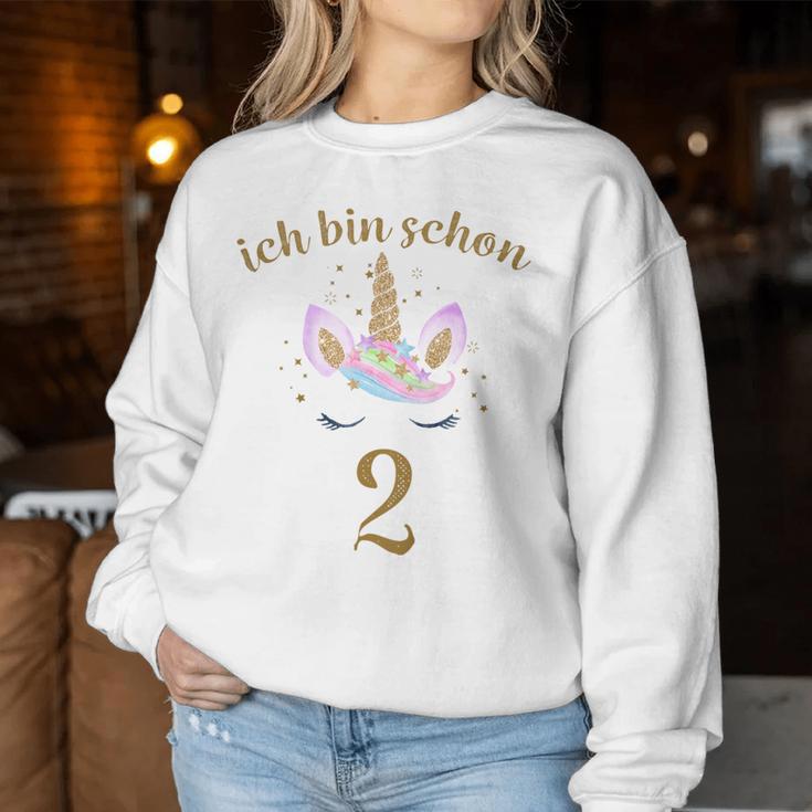 Girls' Kinder Ich Bin Schon 2 Sweatshirt Frauen Lustige Geschenke