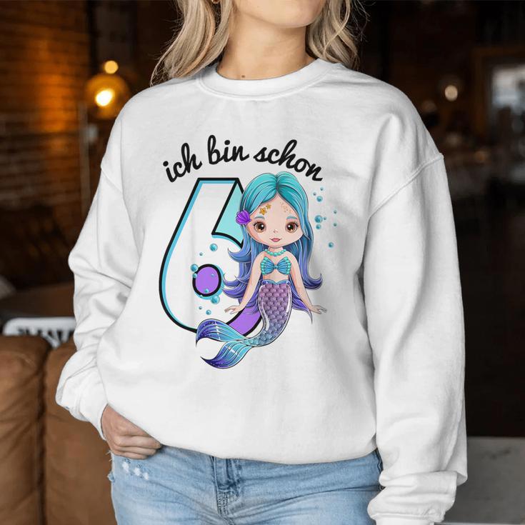 Girls' Mermaid Ich Bin Schon 6 Geburtstag Sweatshirt Frauen Lustige Geschenke