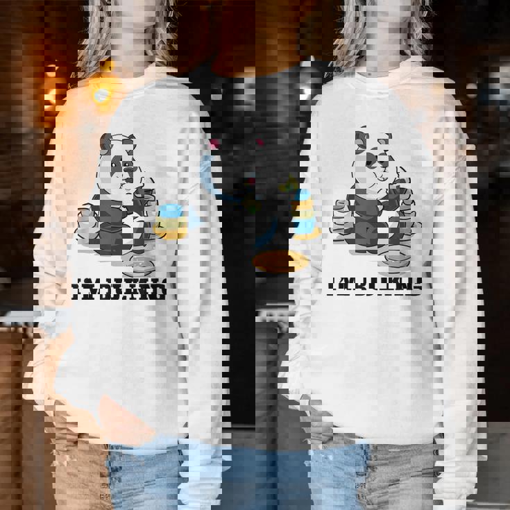 Gym Panda Muscular Trainer Bulking Building Bear Work Out Women Sweatshirt Regalos divertidos