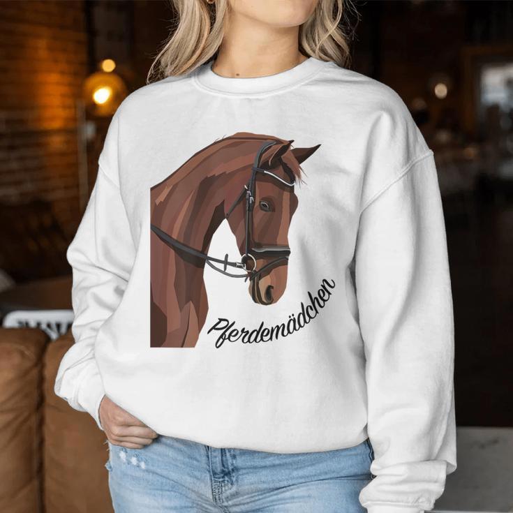 Horse Girl Horse Riding Rider Girls Ladies Women's Sweatshirt Frauen Lustige Geschenke