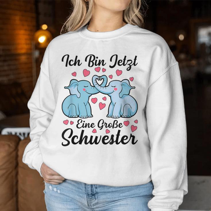 Ich Bin Jetzt Eine Große Schwestern Sweatshirt Frauen Lustige Geschenke