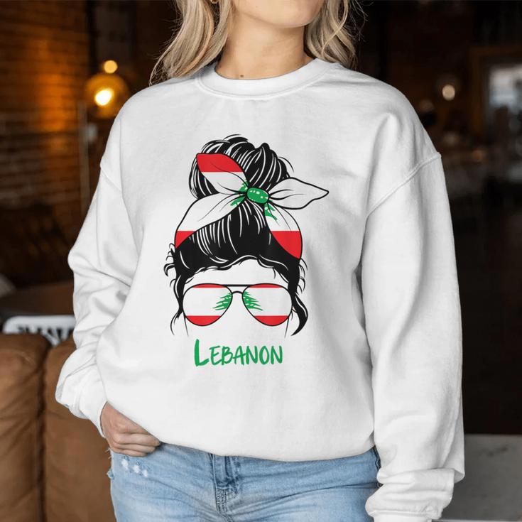 Lebanese Girls Lebanon Girl Lebanon Woman Flag Sweatshirt Frauen Lustige Geschenke