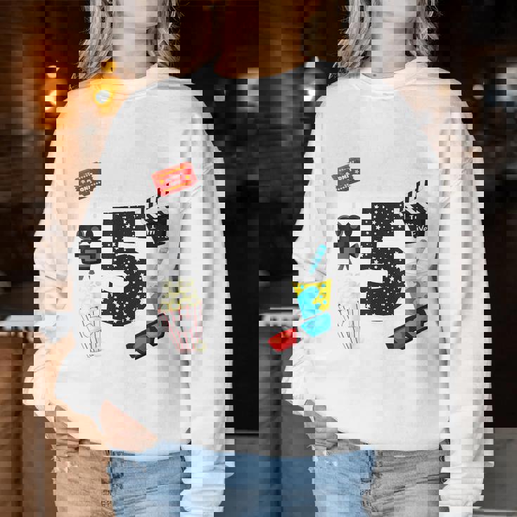 Movie Party 5Th Birthday Party 5 Year Old Birthday Boy Girl Women Sweatshirt Unique Gifts