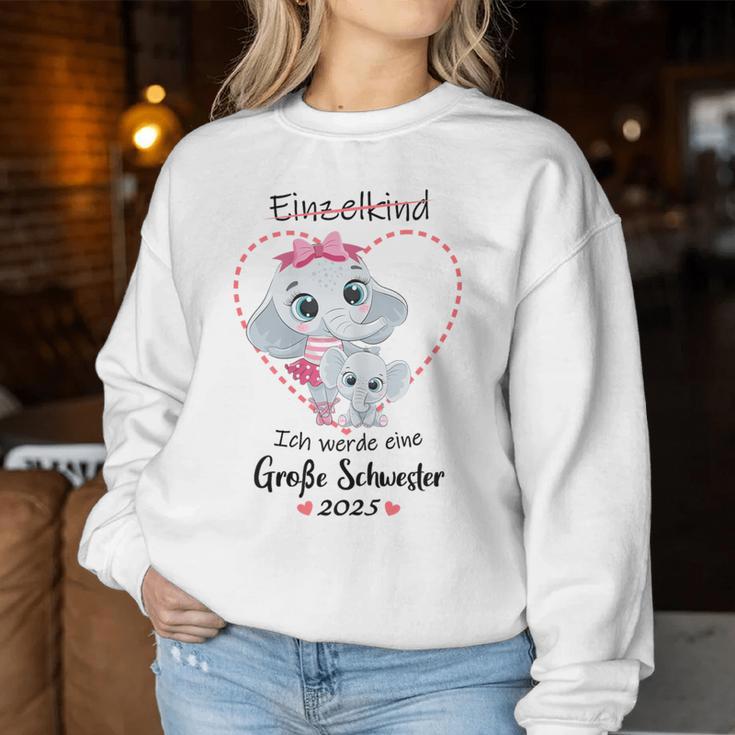 Nachwuchserkunden Ich Werde Große Schwester 2025 Sweatshirt Frauen Lustige Geschenke