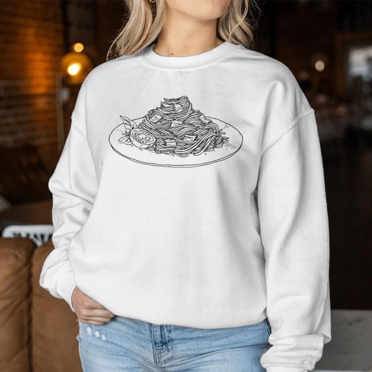 Pasta Noodle Spaghetti Women's Children's Sweatshirt Frauen Lustige Geschenke