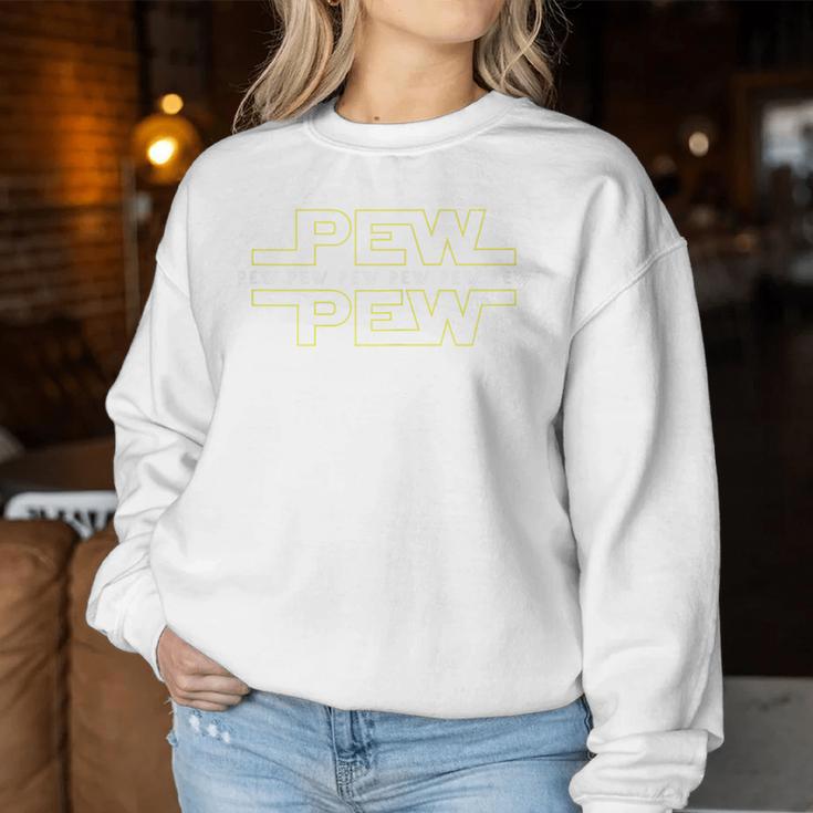 Pew Pew Pew For And Children Sweatshirt Frauen Lustige Geschenke