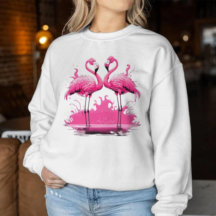 Pink Flamingo Summer Vibes For Women Women Sweatshirt Unique Gifts