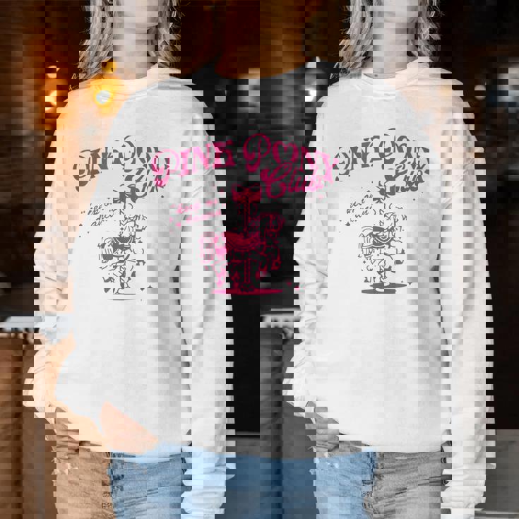 Pony And Heels Lover Pink Girls Clubs Disco Birthday Cowgirl Women Sweatshirt Unique Gifts
