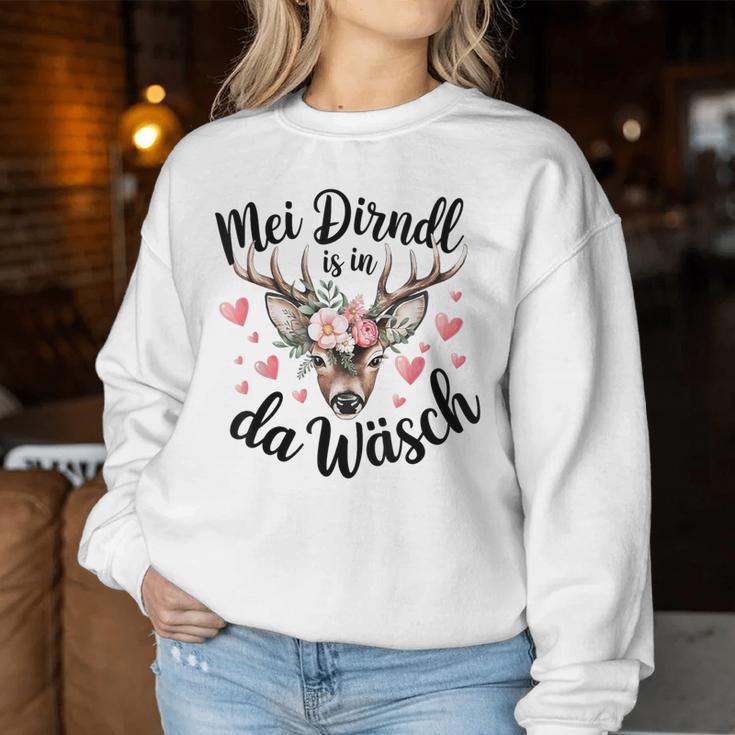 Replacement Dirndl For Mei Dirndl Ist In Da Wäsch Sweatshirt Frauen Lustige Geschenke