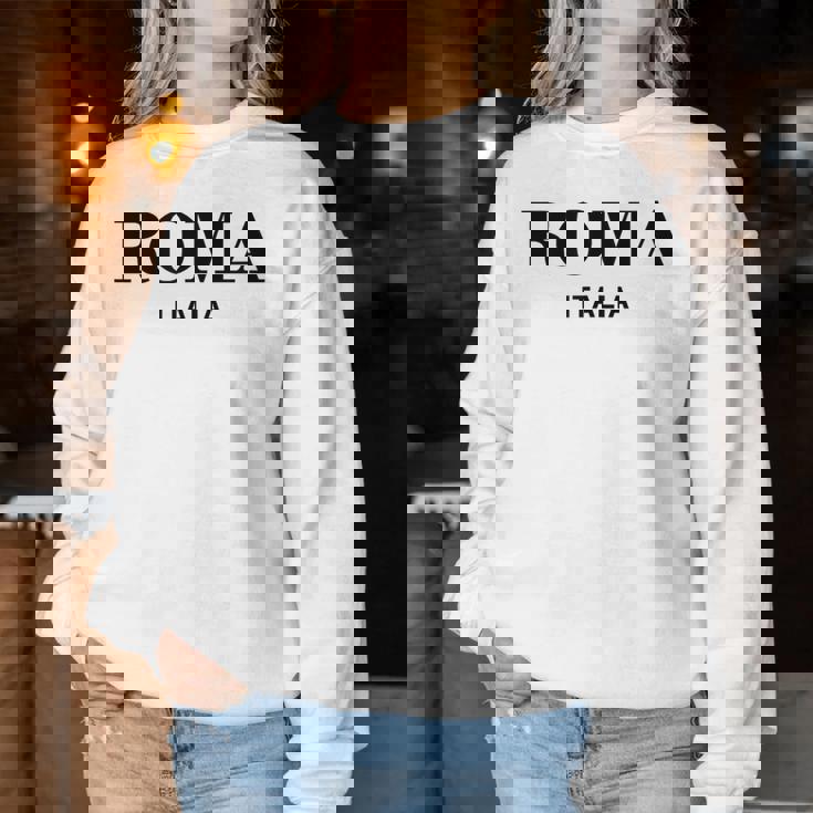 Roma Italia Retro Preppy Italy Girls Rome Souvenir Women Sweatshirt Unique Gifts