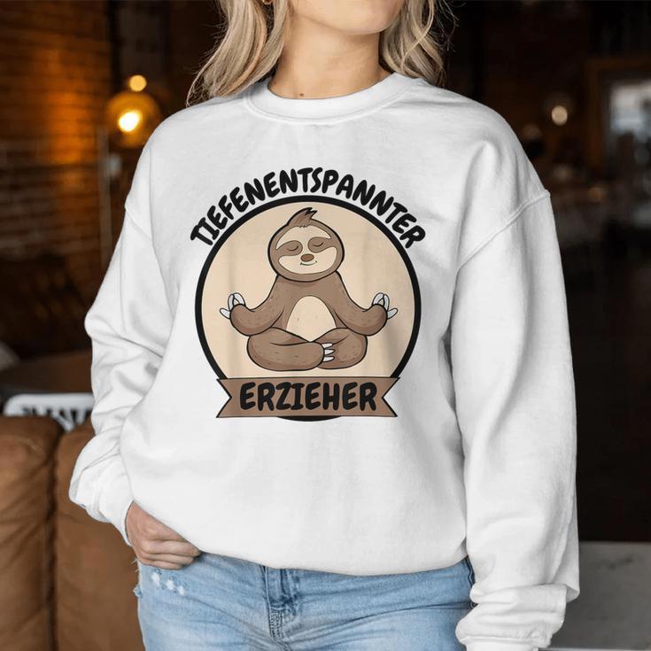 Teacher Deep-Relaxed Sloth Yoga Sweatshirt Frauen Lustige Geschenke