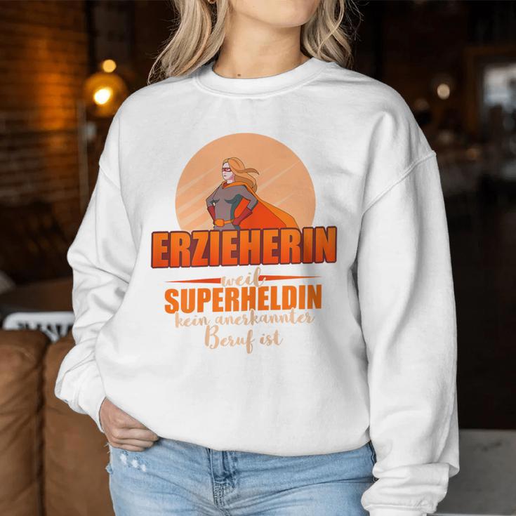 Women's Erzieherin Weil Superheldin Keine Professional Sweatshirt Frauen Lustige Geschenke